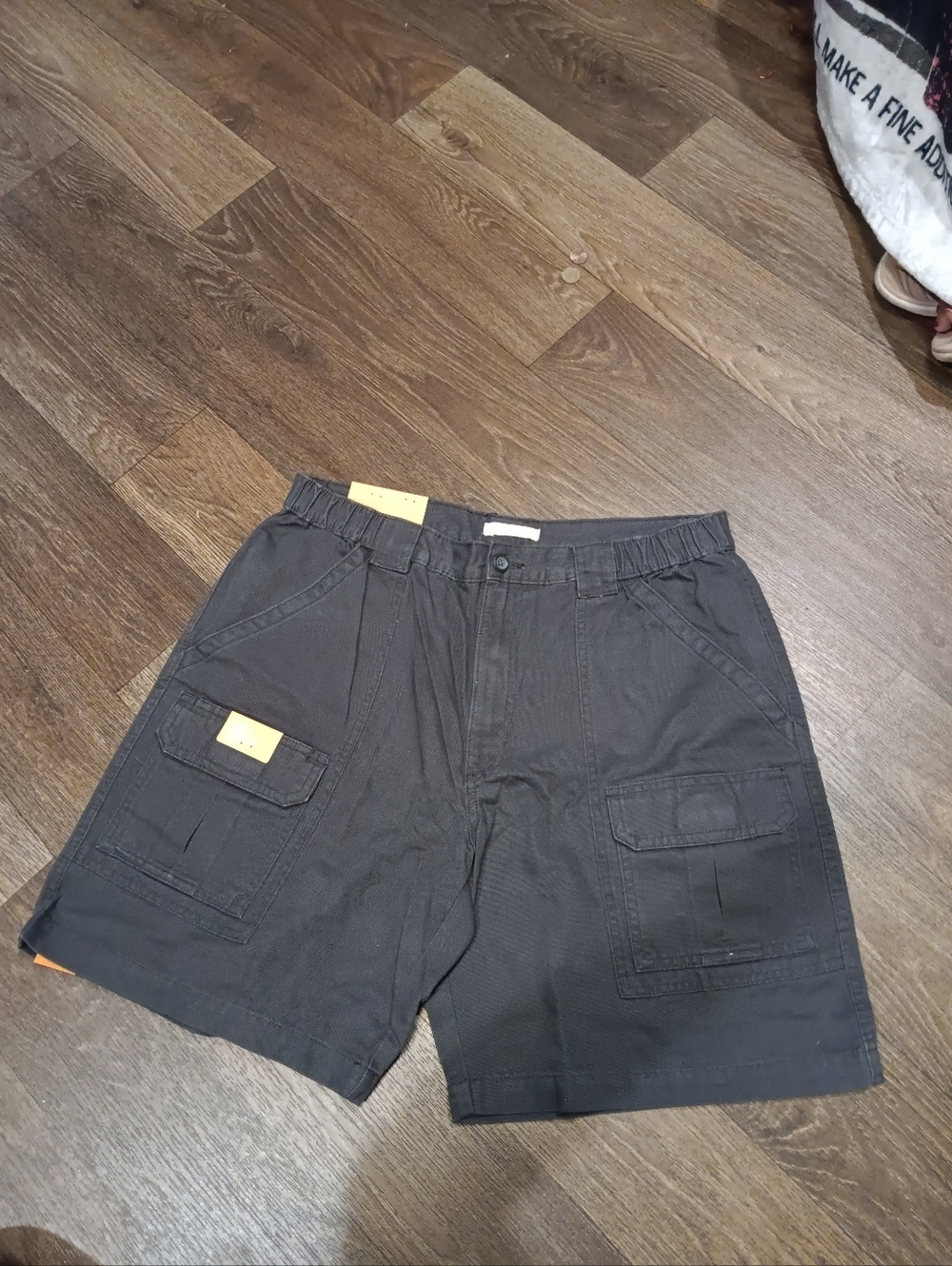 Savane Dark Gray Cargo Shorts with Utility Pockets Sz 34